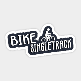 bike singletrack Sticker